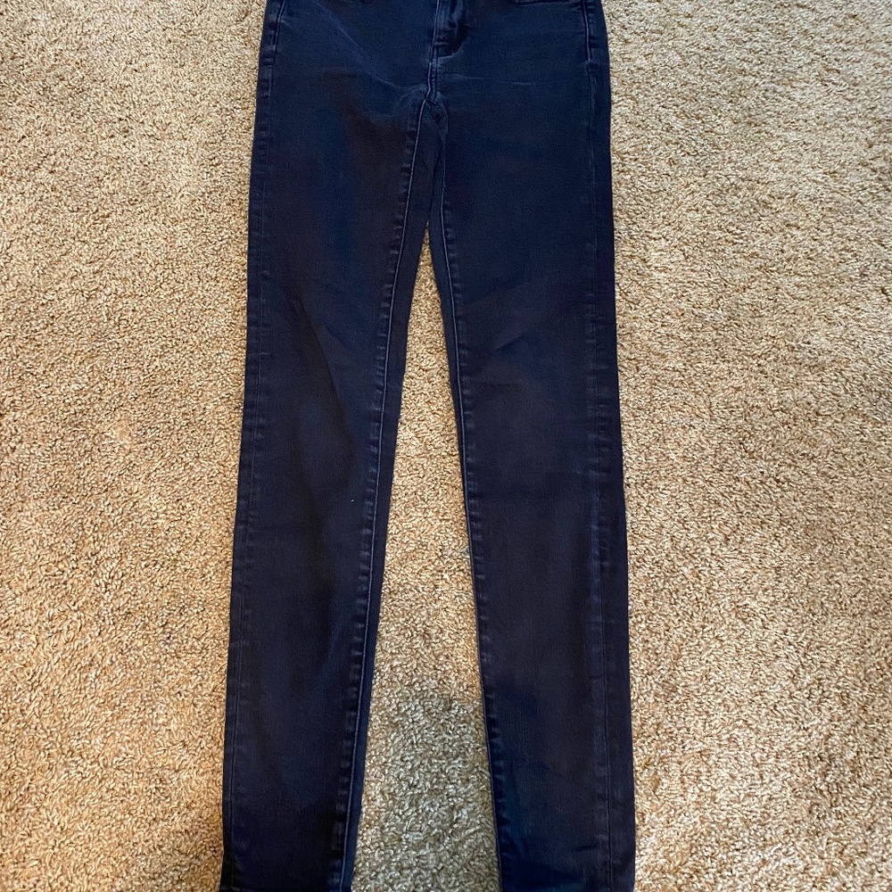 American eagle size 4 long black jegging s